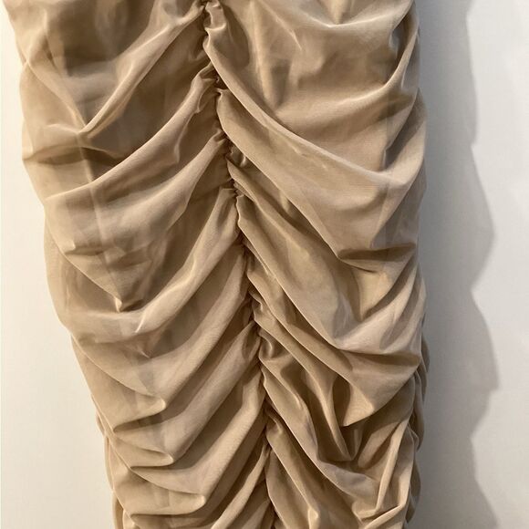 Michael Costello X Revolve Fiji Midi Tan Backless Dress - Picture 7 of 16